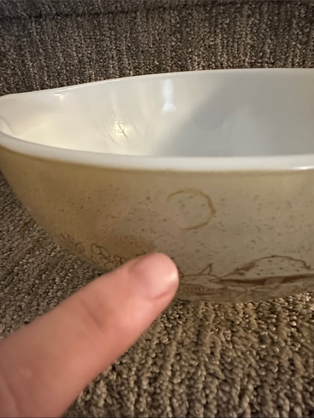 Pyrex "Forest Fancies" mushroom pattern - Picture 3 of 4